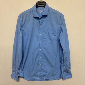 Quaker Marine Supply Men Button Down Shirt Top Size Large Cotton Blue D133 -28